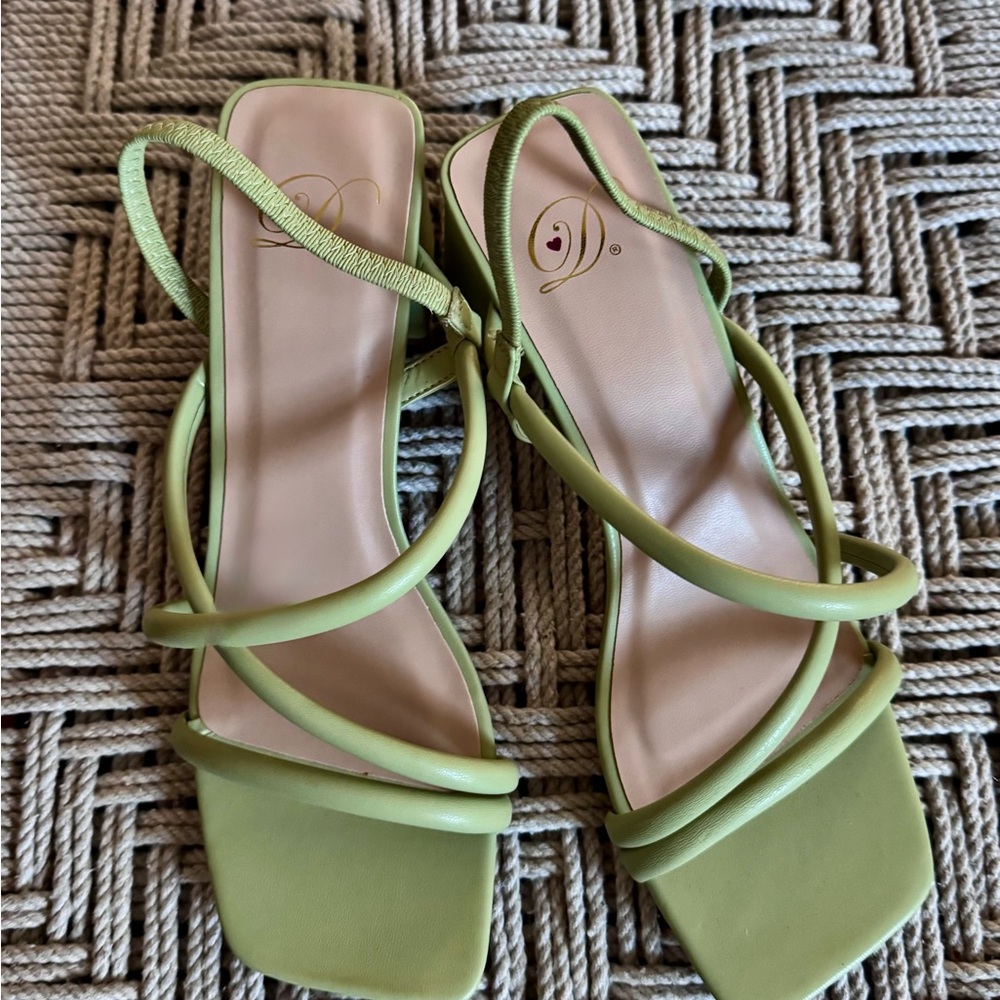 Aless Olive Strappy Heels